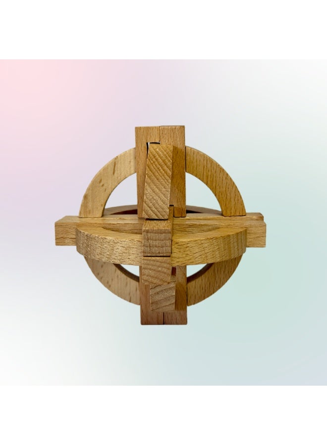 EcoBonjour Galileo Globe Lu Ban Wooden Puzzle - Image 3